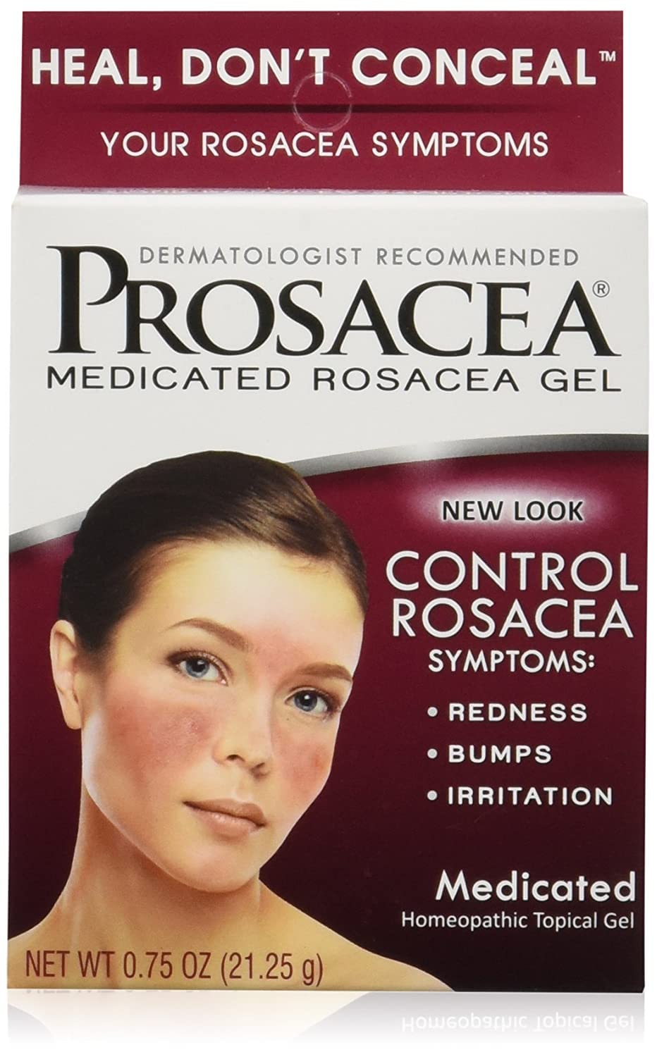 Psoriasin Prosacea Gel montrant relief multi-symptômes pour rosacée.
