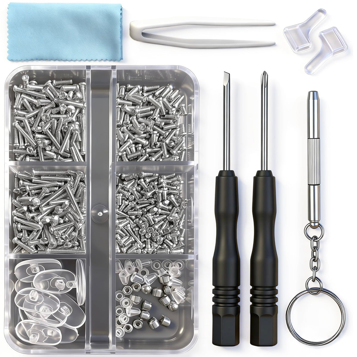 PTSLKHN kit-outils-reparation-lunettes, tout-en-un pour dépanner rapidement.