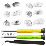 Coussinets nasaux vissables PTSLKHN pour lunettes, installation rapide.