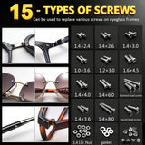 PTSLKHN vis-frame-lunettes, vis de cadre adaptées à diverses montures.