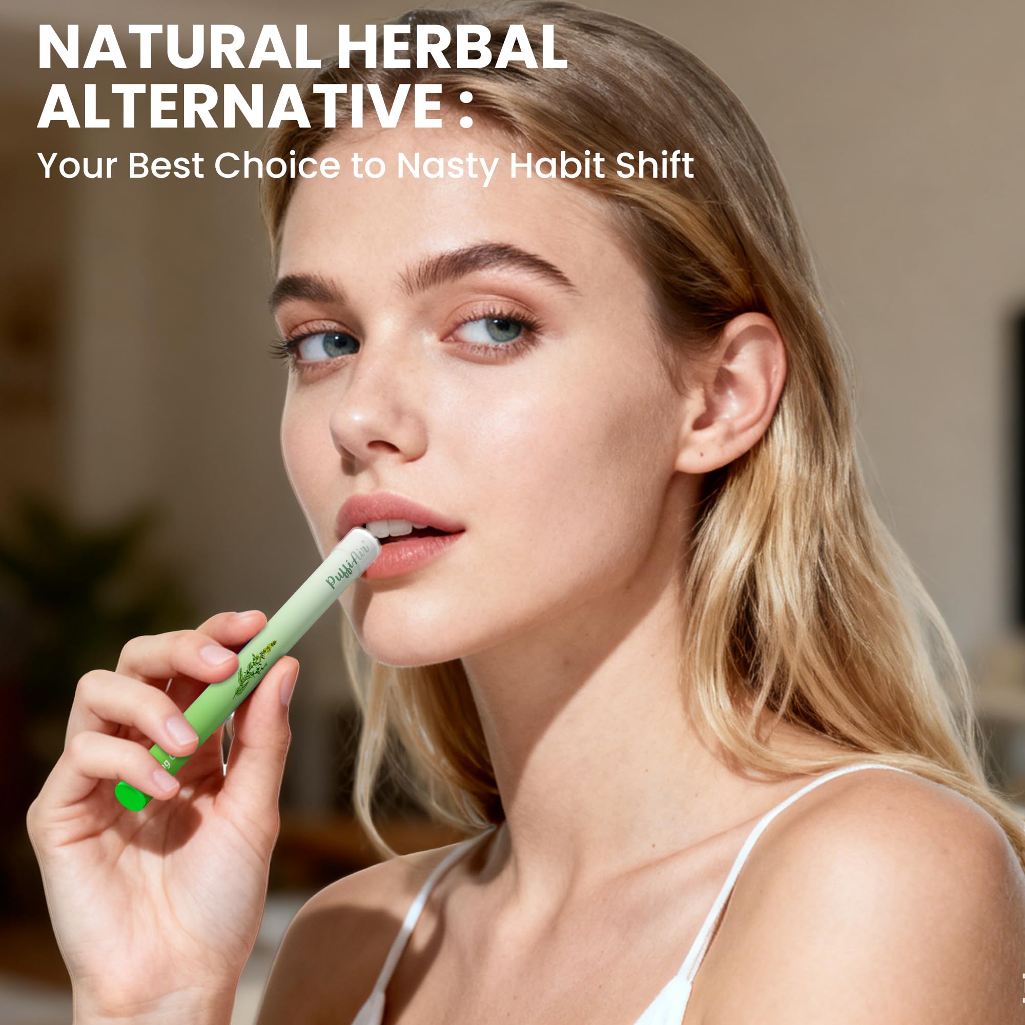 PUFFIAIR diffuseur herbale, arôme sans fumée pour une pause revitalisante.