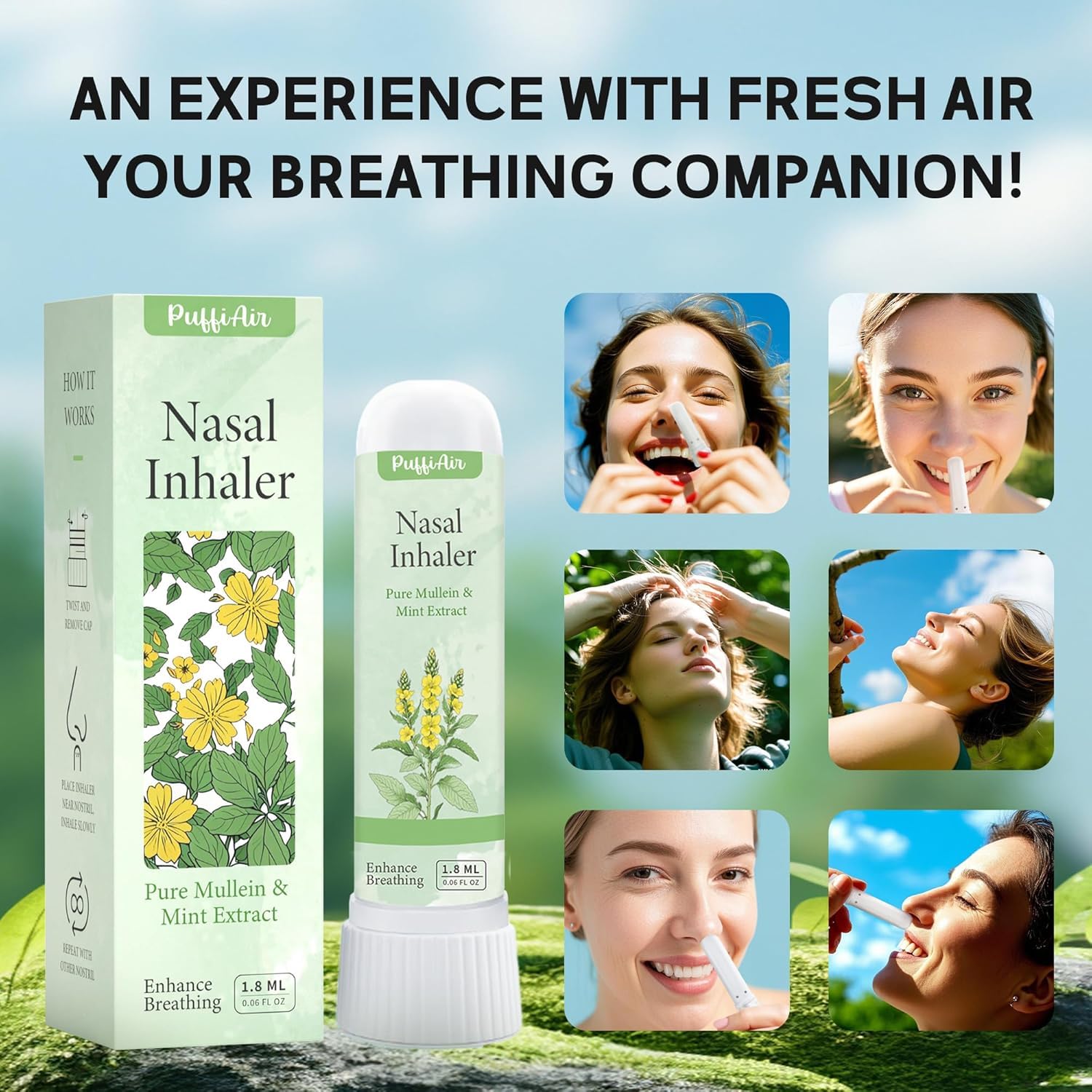 PUFFIAIR arôme durable pour une fraîcheur longue durée.