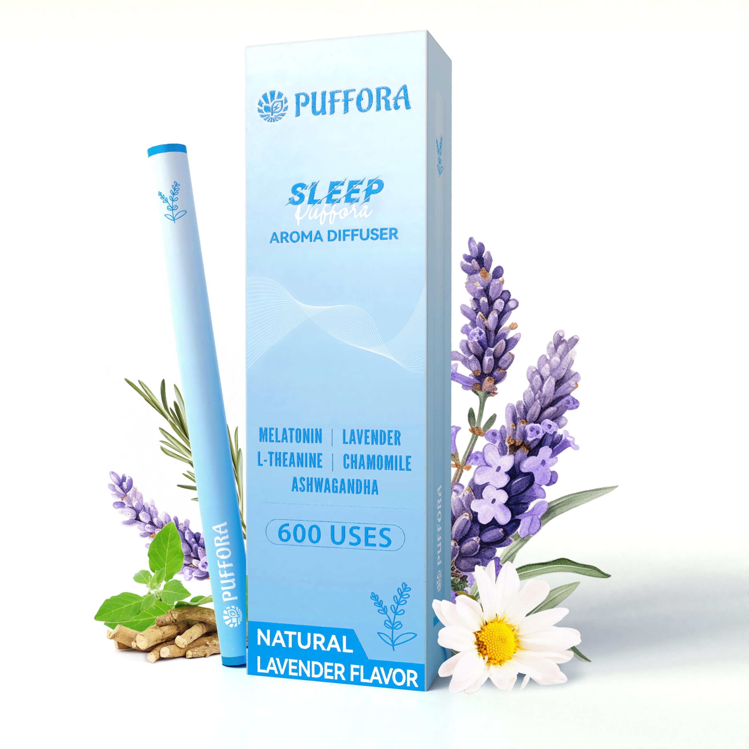 Puffora Diffuseur Mélatonine Lavande: rituel nocturne apaisant.