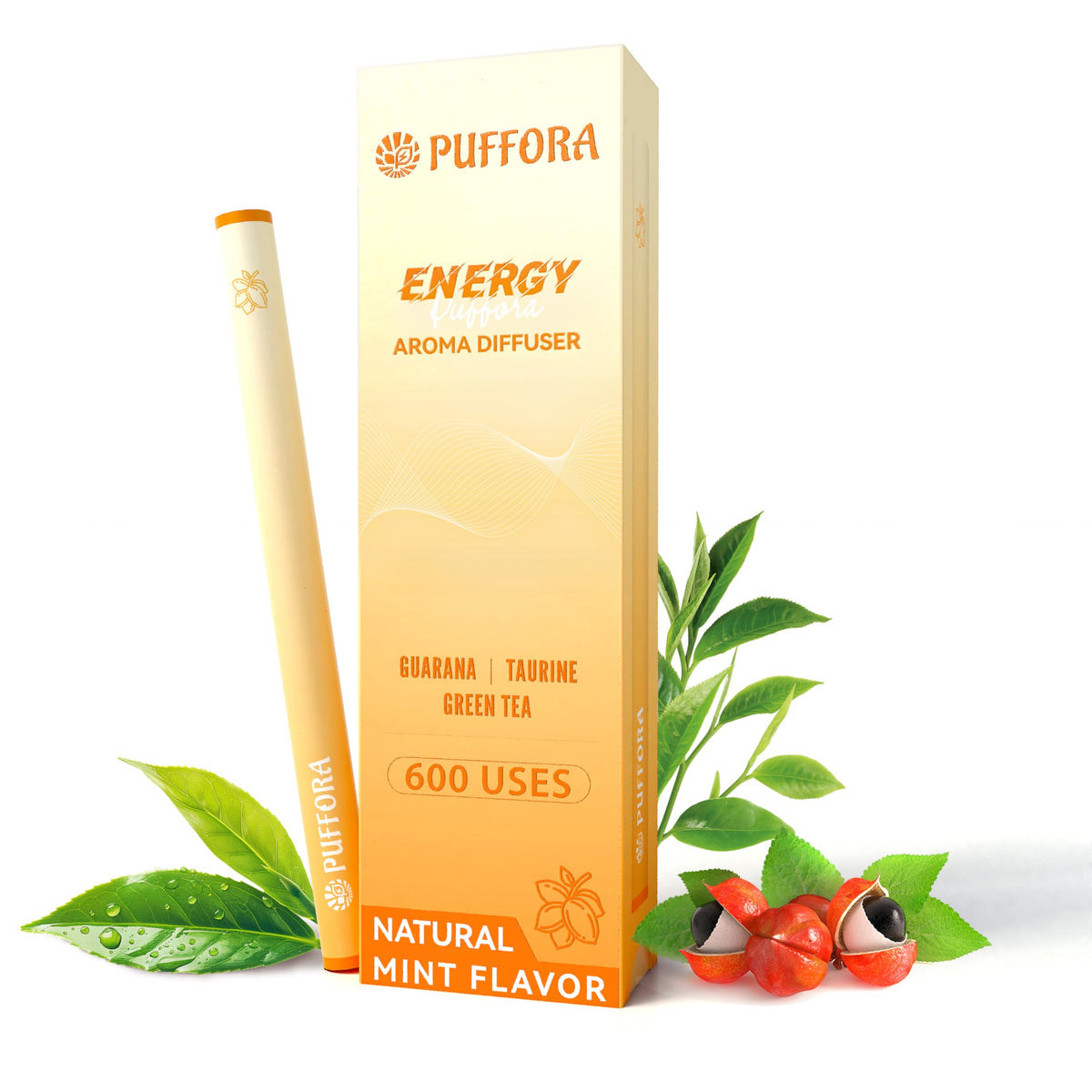 Puffora stylo-diffuseur énergie compact : boost discret pour la journée.