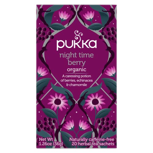 Pukka Nuit Nocturne Camomille et Sureau en sachet, rituel apaisant.