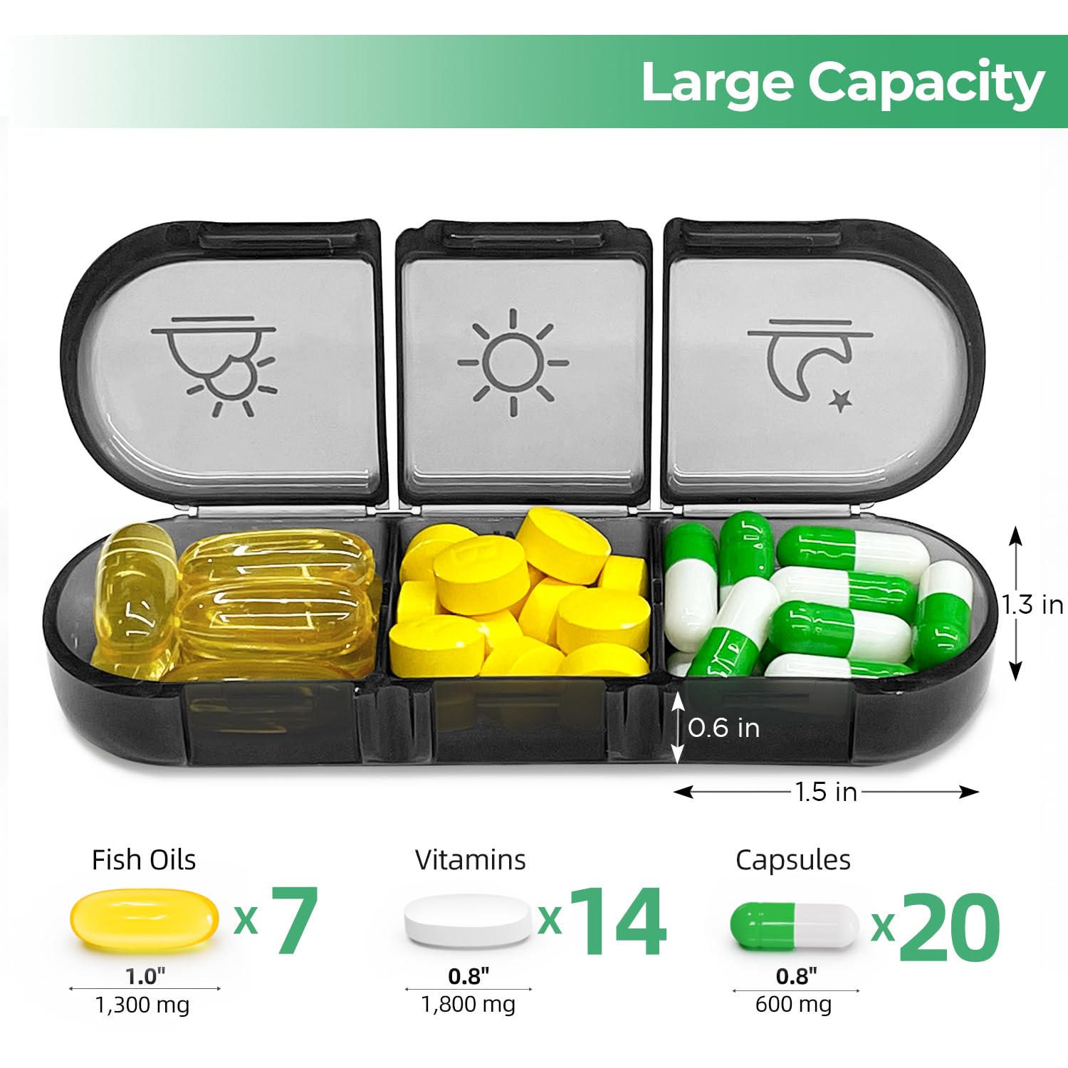 PULIV boite pilules portable sept jours pratique en voyage.