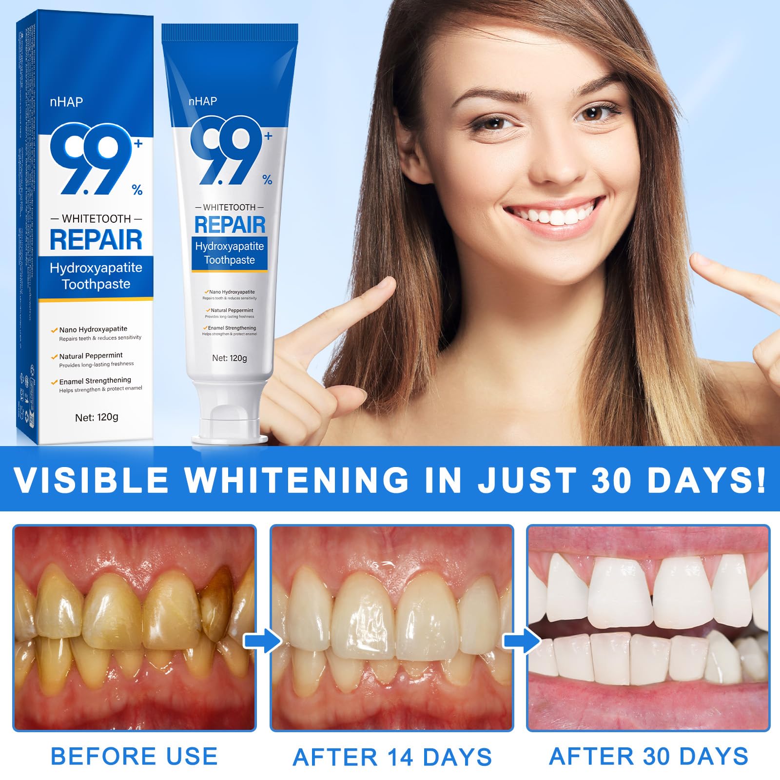 PULLING OIL Dentifrice hydroxyapatite fraicheur quotidienne – haleine fraîche