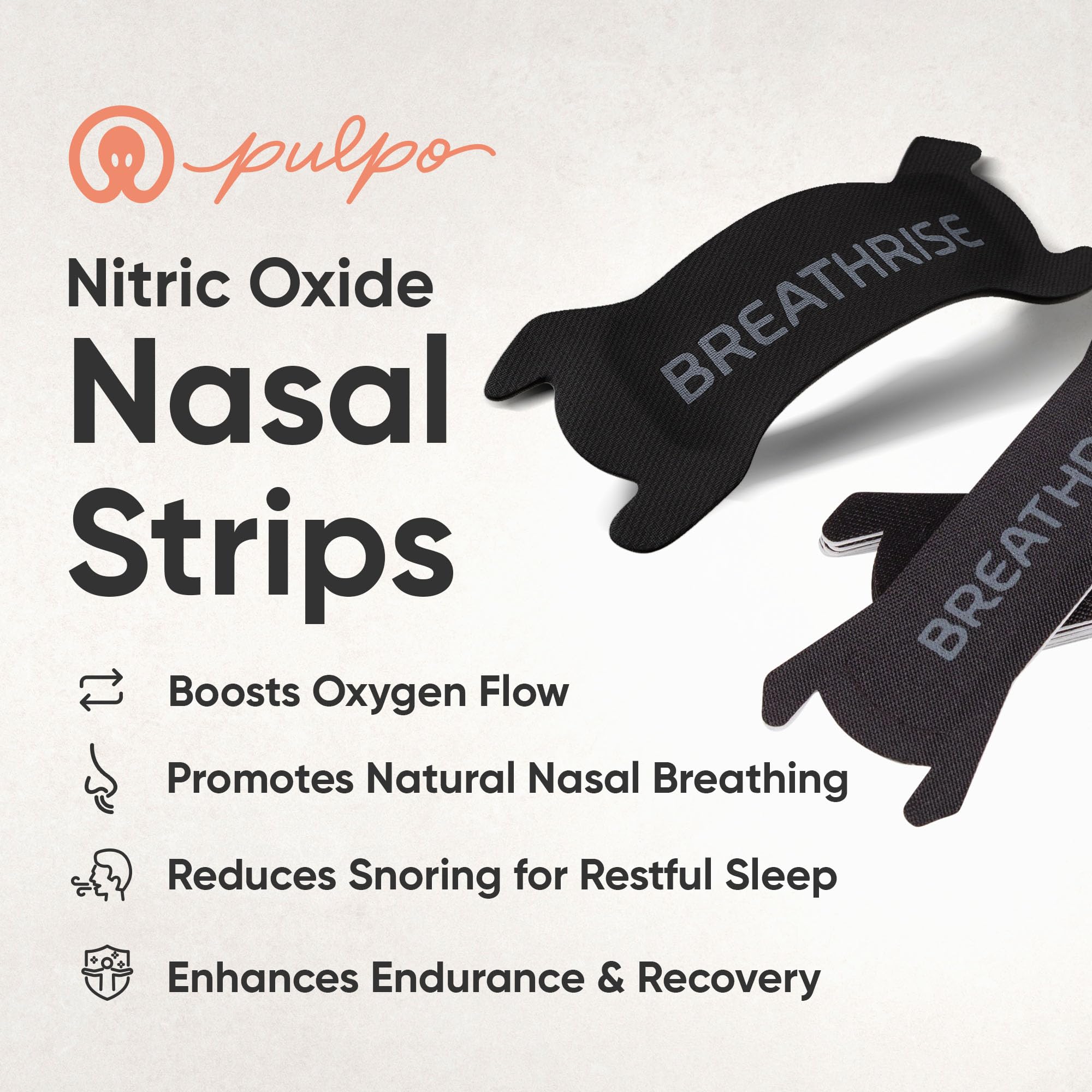 Bandes nasales Pulpo Breathrise, confort nocturne et nuits plus calmes.