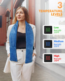 Utilisation polyvalente de l’écharpe Pupdumm au bureau ou sur canapé.