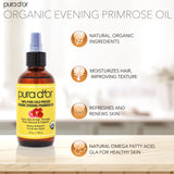 PURA D'OR Huile d'Onagre – texture jaune épaisse adaptée au massage cutané.