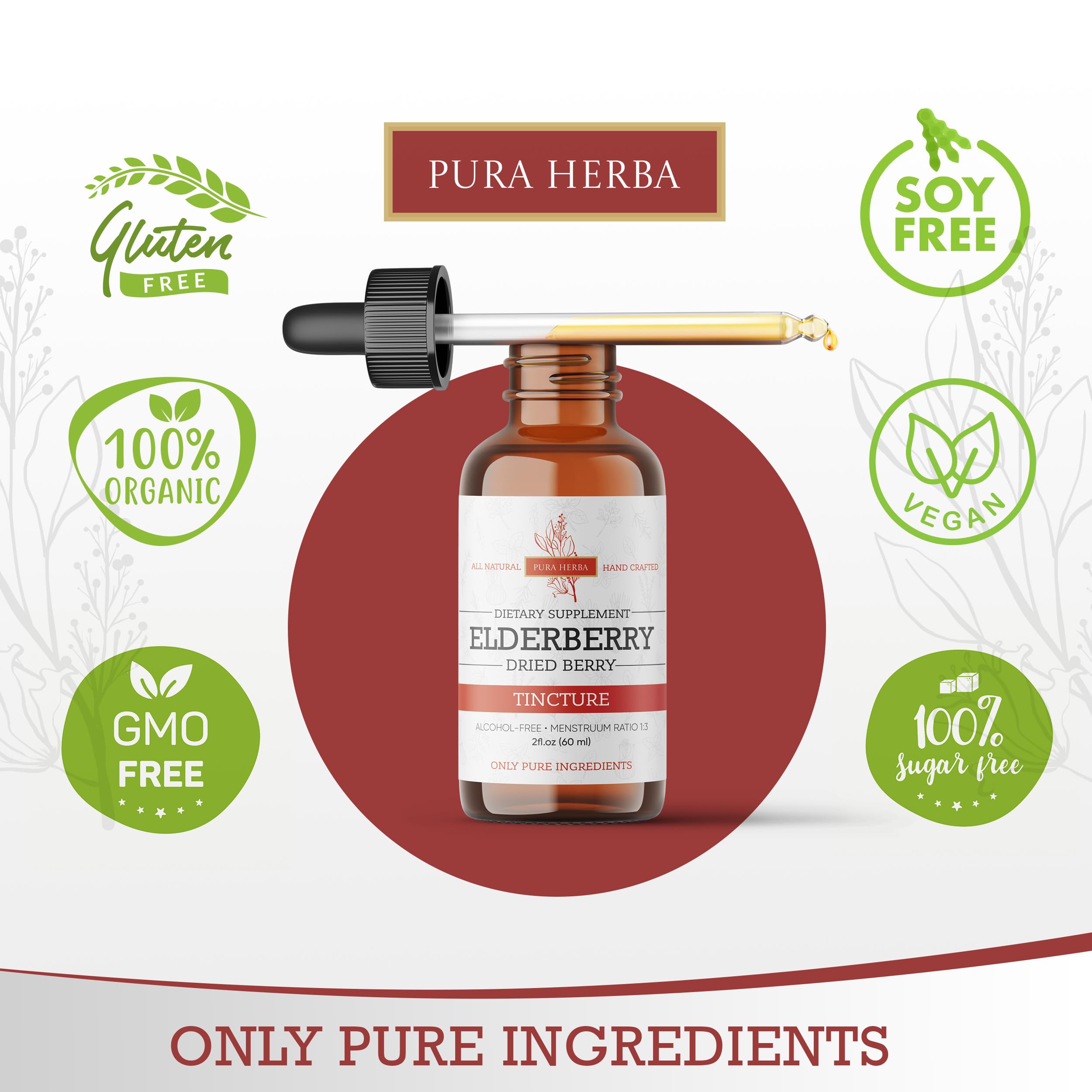 Pura Herba Sureau : dosage personnalisé pour adultes et enfants.