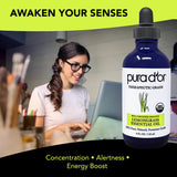 PURA D'OR huile citronnelle diffuseur, aromathérapie rafraîchissante pour concentration