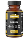 Puranicals Moringa Premium – Bouteille de capsules, énergie naturelle durable.