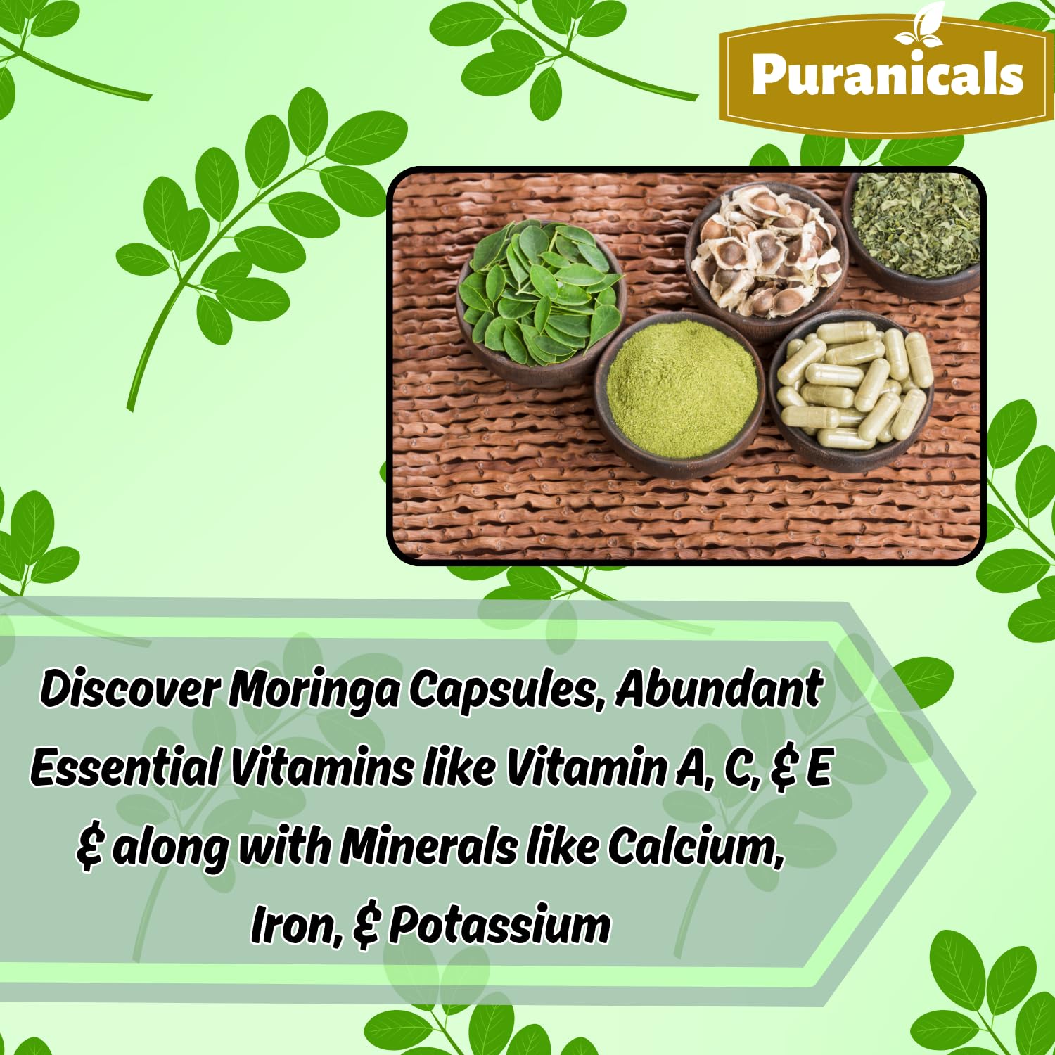 Puranicals Moringa Premium – Contrôle qualité rigoureux pour une poudre fiable.