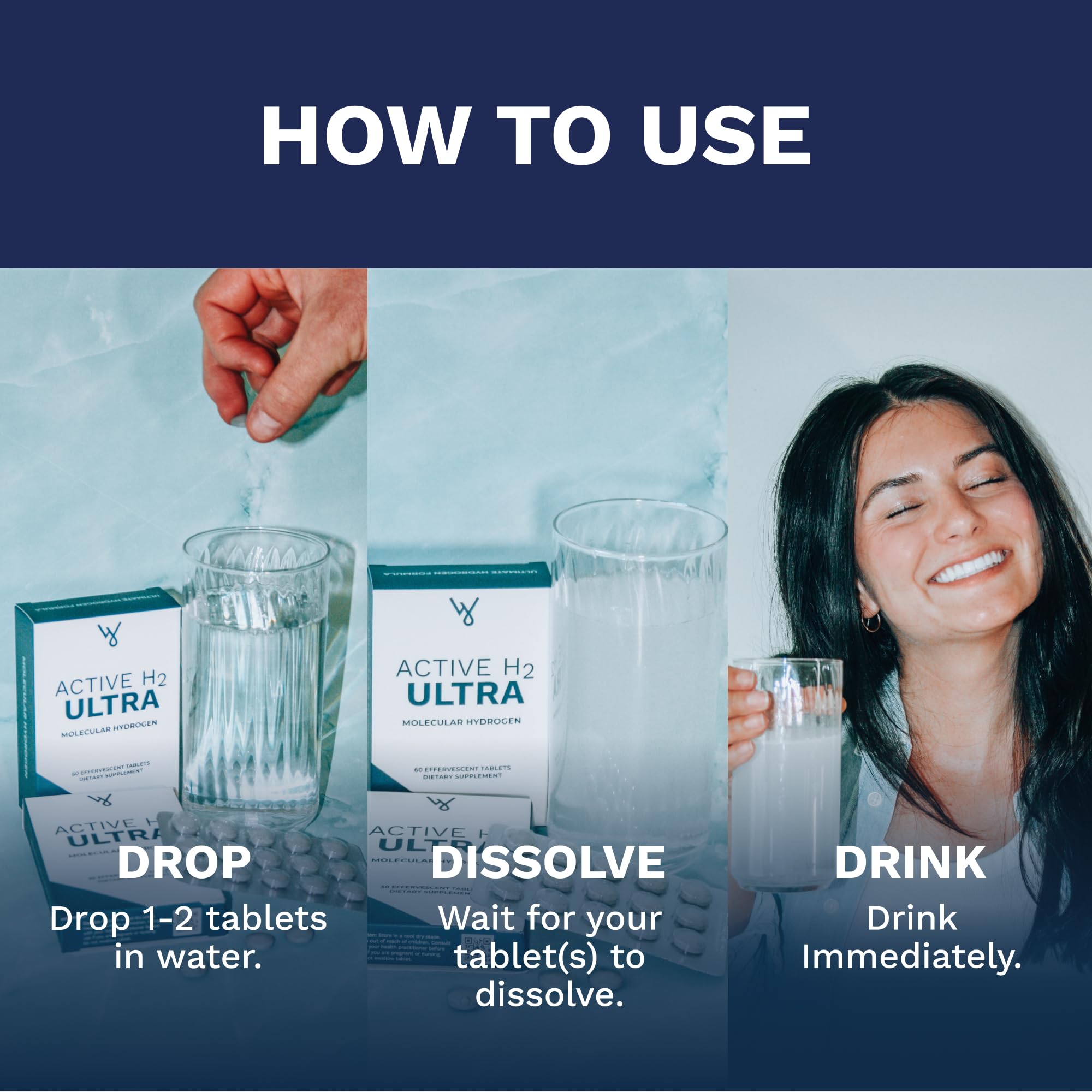Purative Active H2 Ultra pratique en déplacement pour hydratation quotidienne.