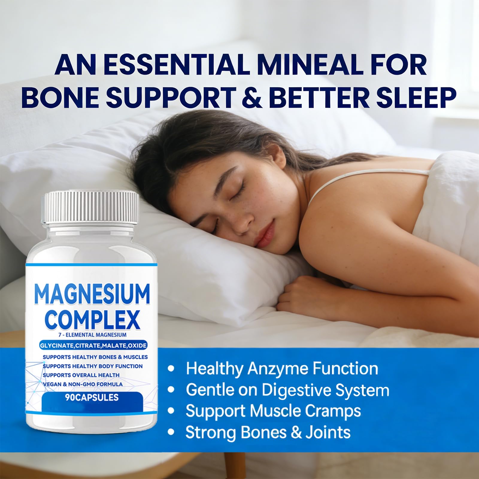 Puravita Magnesium Complex – gros plan sur notice pour une utilisation sûre et informative.