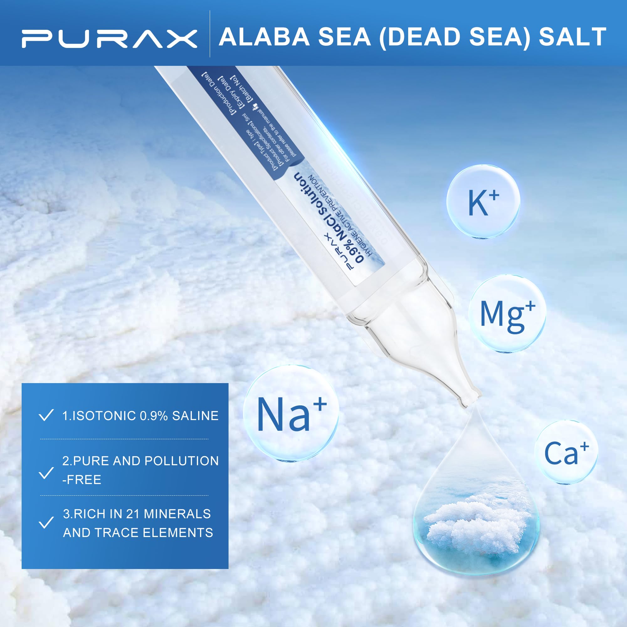 PURAX saline-soin-yeux-5ml : soin oculaire doux et pratique