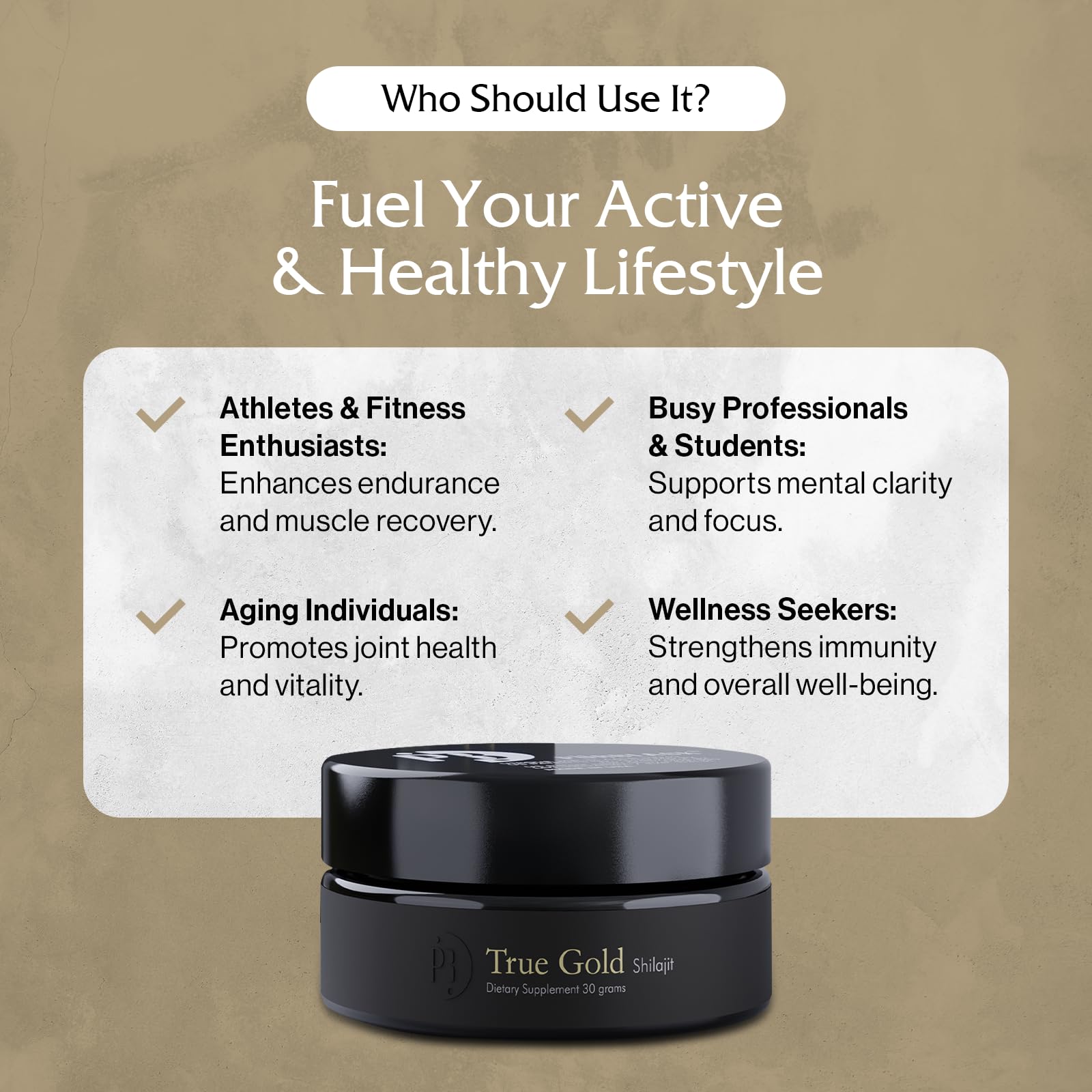Bien-être général et routine simplifiée avec Purblack Shilajit.