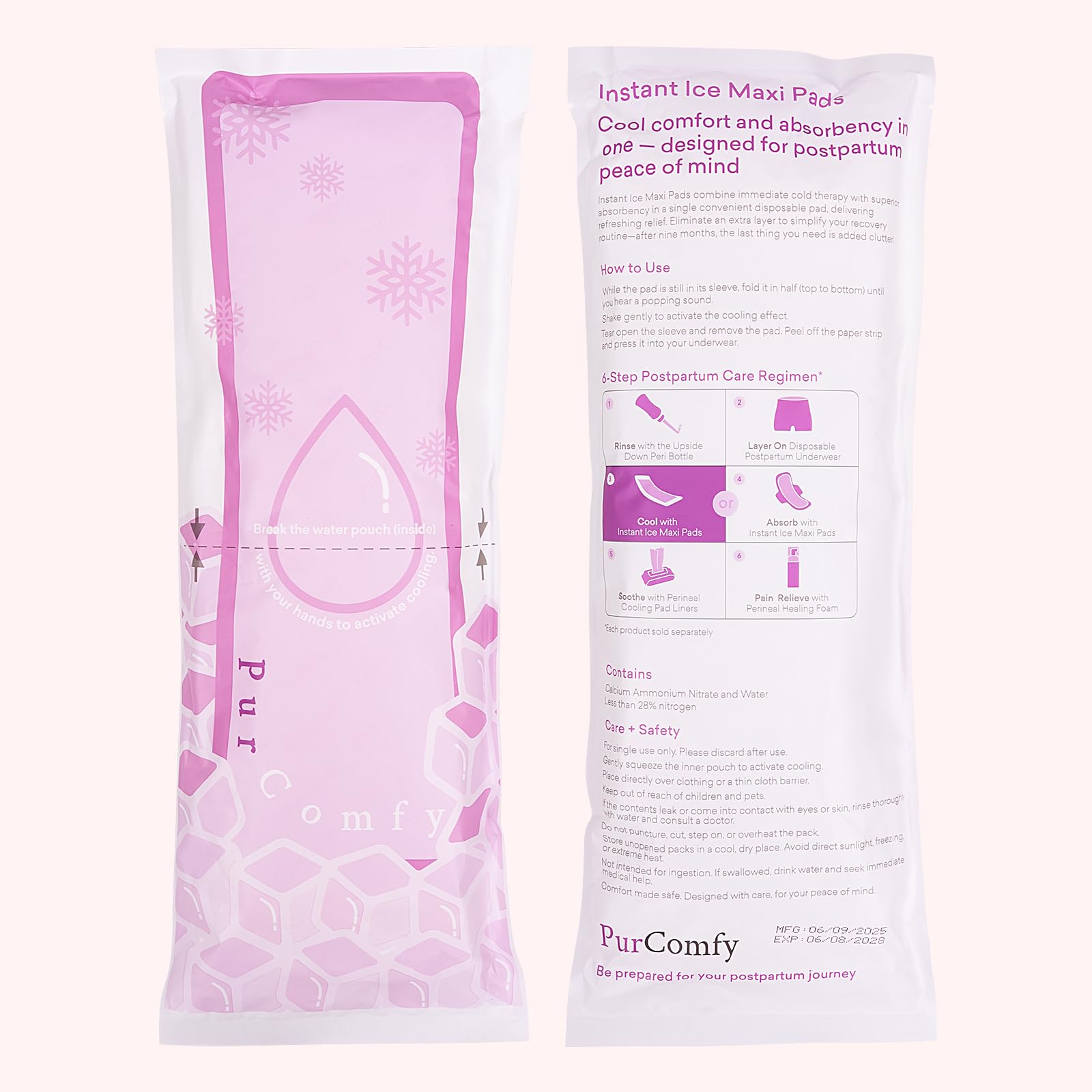Confort 2 en 1 PurComfy, douceur et soutien pendant la récupération post-partum.