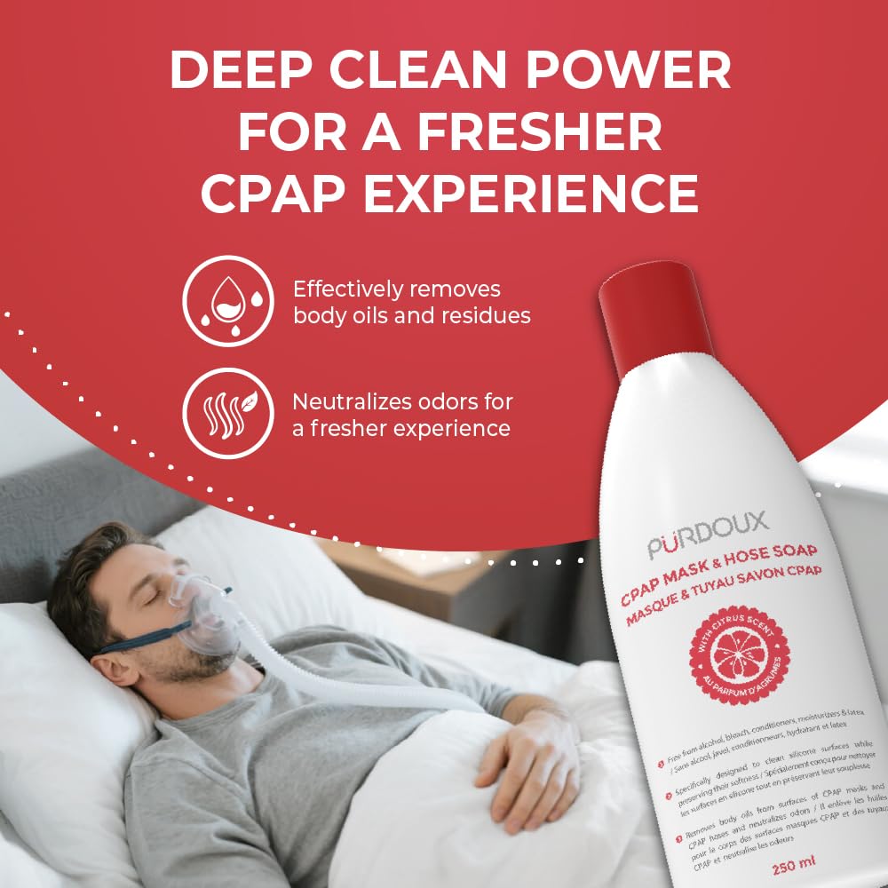 Purdoux CPAP: nettoyage doux du masque en silicone