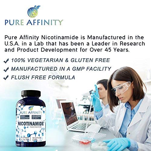 Pure Affinity Nicotinamide etiquette certifiee GMP, assurance qualité.