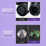 Pure-Aid Lingettes lentilles – format portable pour nettoyer lunettes et écrans en déplacement