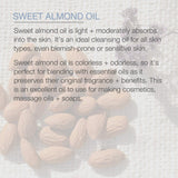 Pure Body Naturals huile d'amandes douces — huile porteuse adaptée pour diluer huiles essentielles.