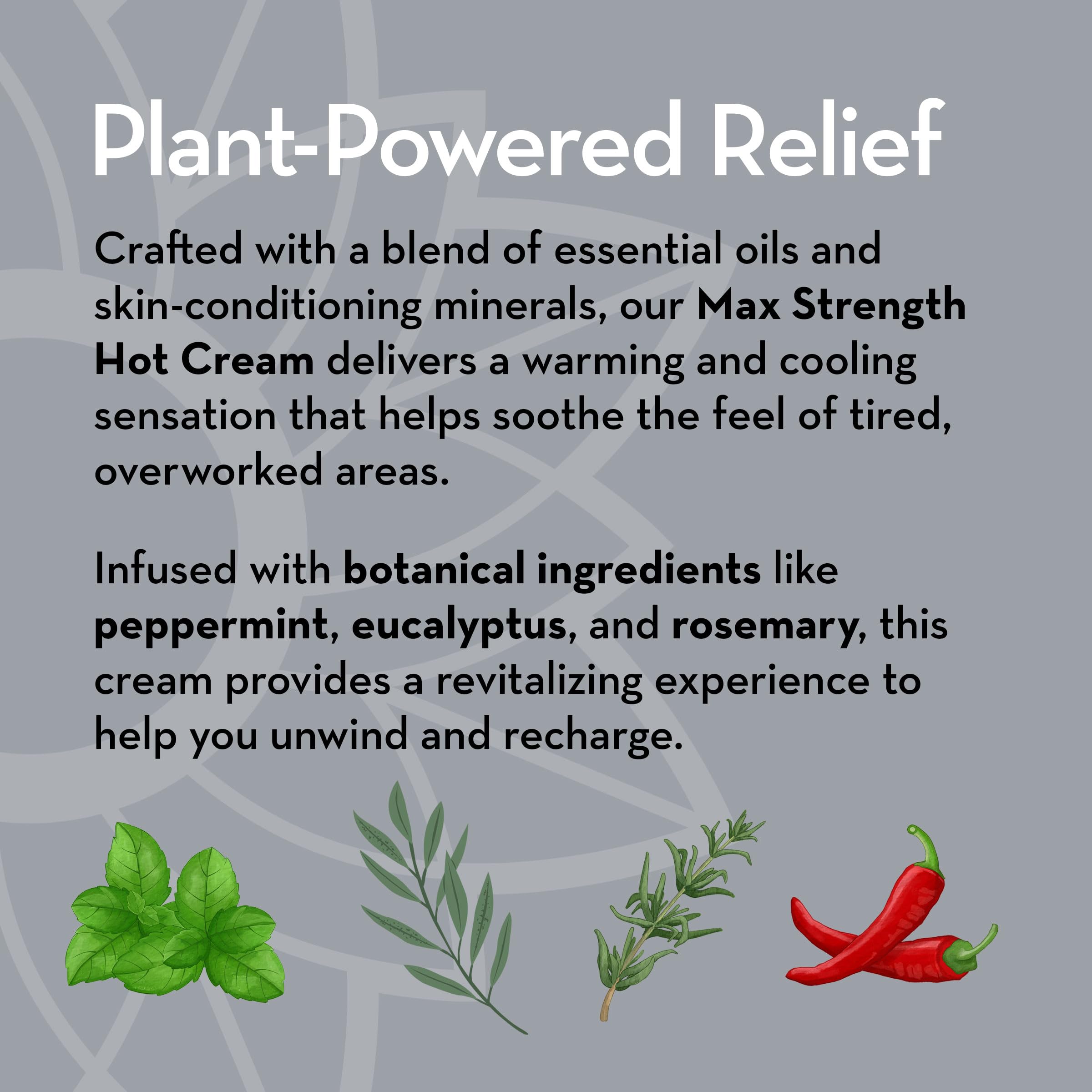 Pure Body Naturals Max Strength Hot Cream, texture à appliquer pour un massage ciblé et apaisant.