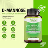 Pure By Nature D-Mannose Capsules — format pratique pour une prise quotidienne.