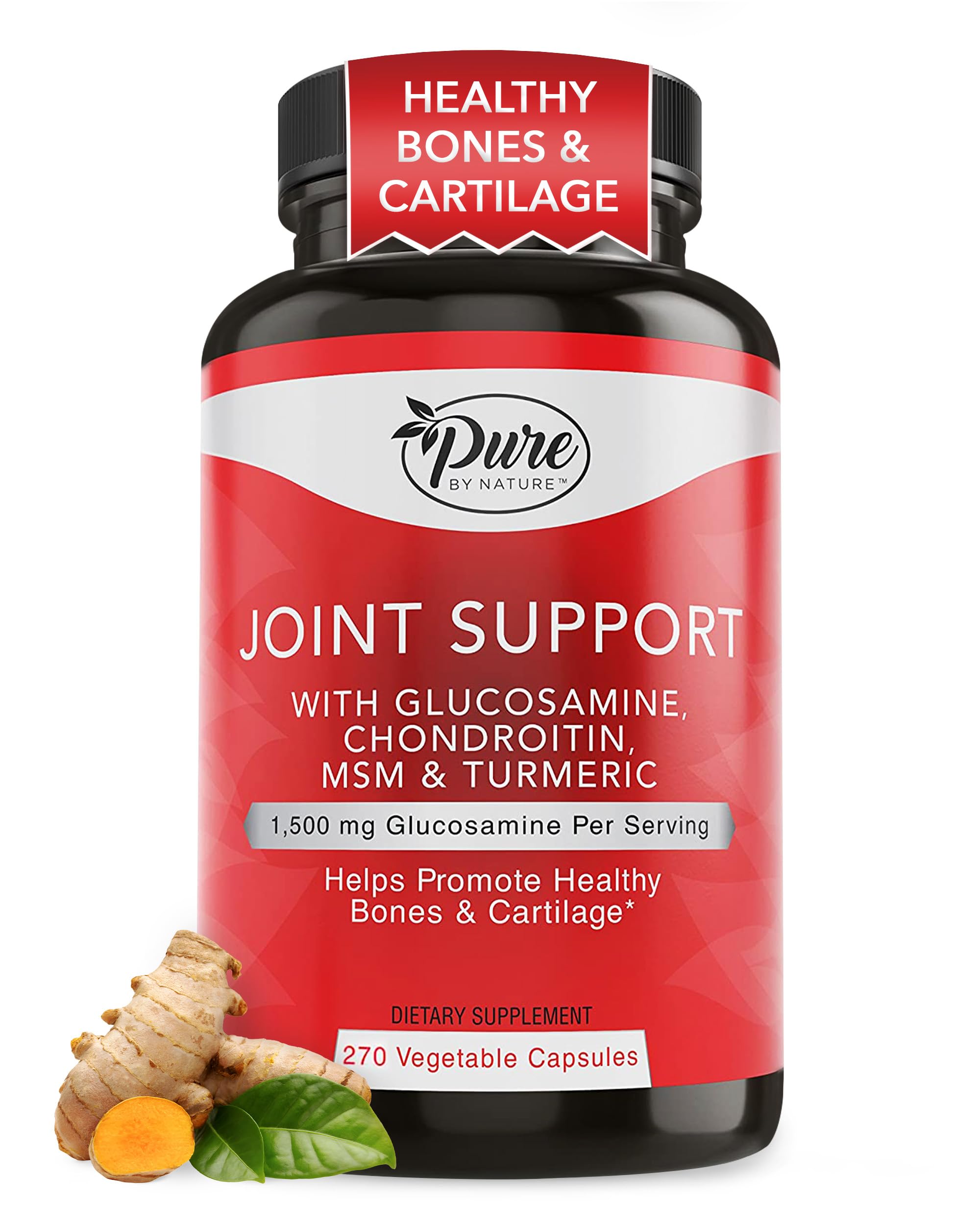Pure By Nature Joint Support – bouteille et capsules, soutien potentiel à la mobilité