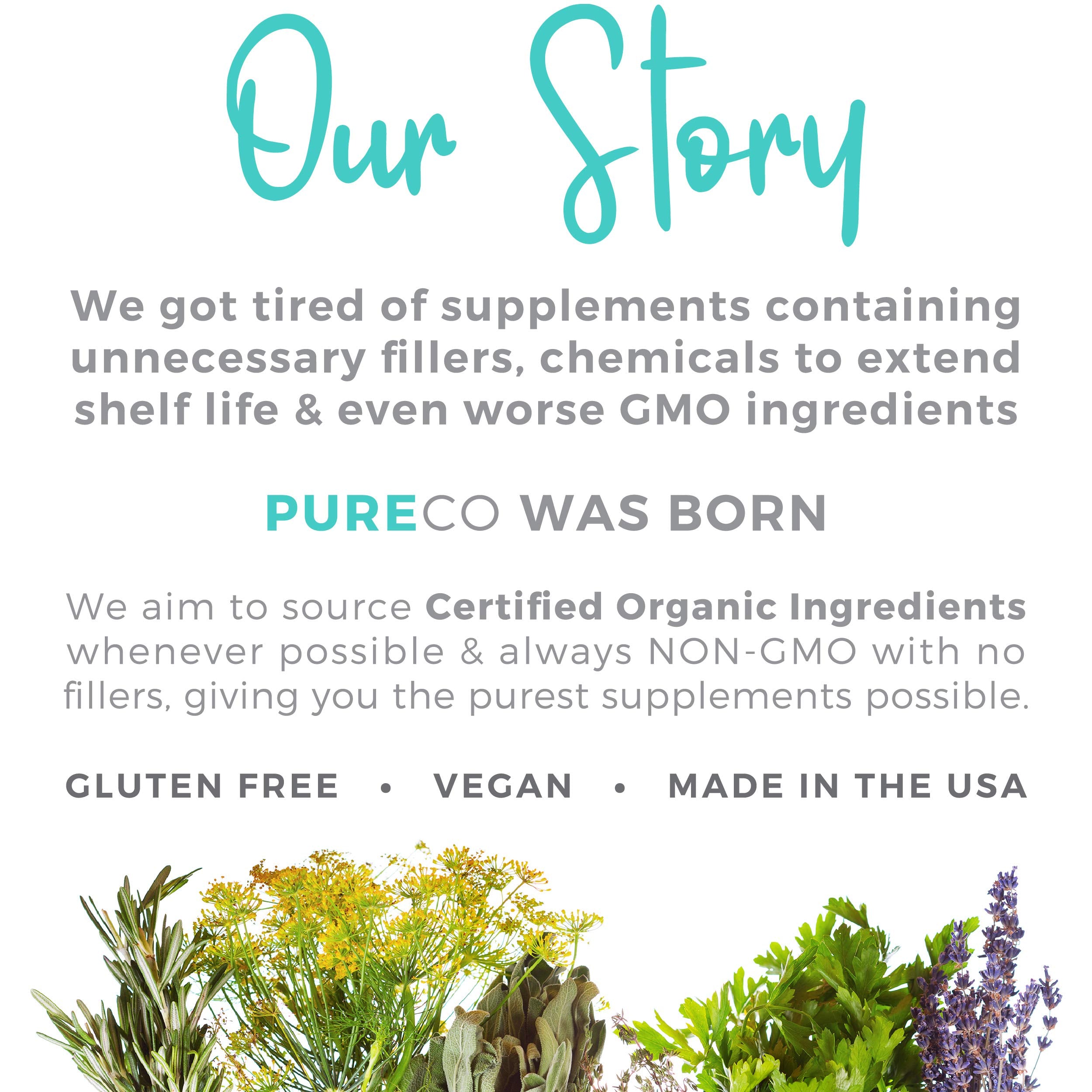 Pure Co: visuel d’absorption accrue avec poivre noir et curcuma, biodisponibilité améliorée.