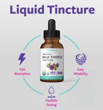 Pure Co flacon chardon-Marie sans alcool, formule végan et biologique
