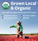 PURE CO Concentre canneberge certifié USDA Organic, qualité supérieure pour chaque dose.