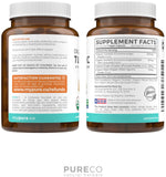 Pure Co: emballage élégant-curcuma-gingembre-poivre-noir, parfait pour un rituel santé minimaliste.