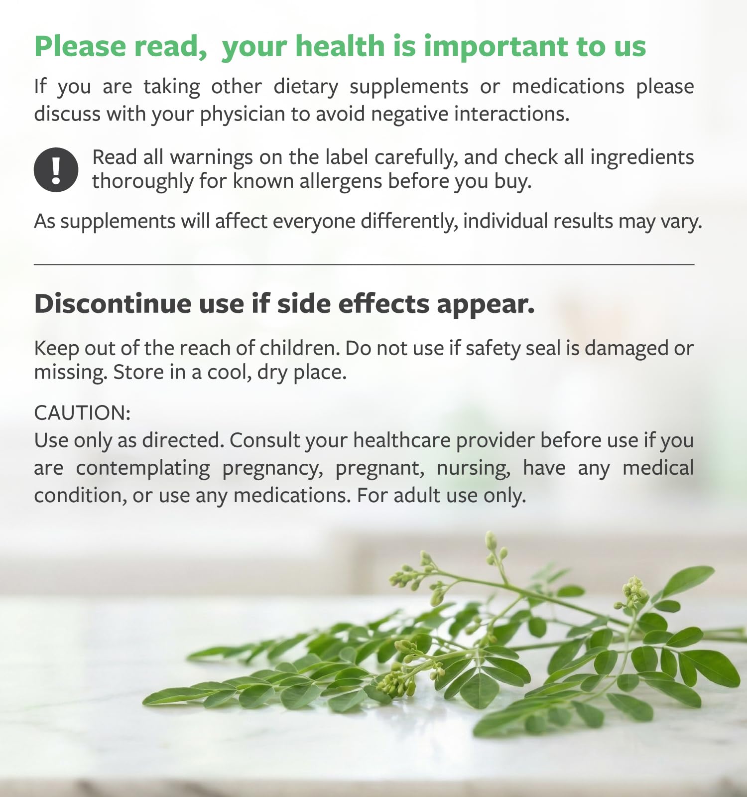 Rituel bien-être avec Pure Co Moringa, énergie naturelle et antioxydants.