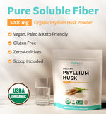 Texture finement moulue de Pure Co psyllium pour boissons lisses