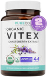 Capsules Pure Co Vitex dans flacon bio, prêt à l'emploi
