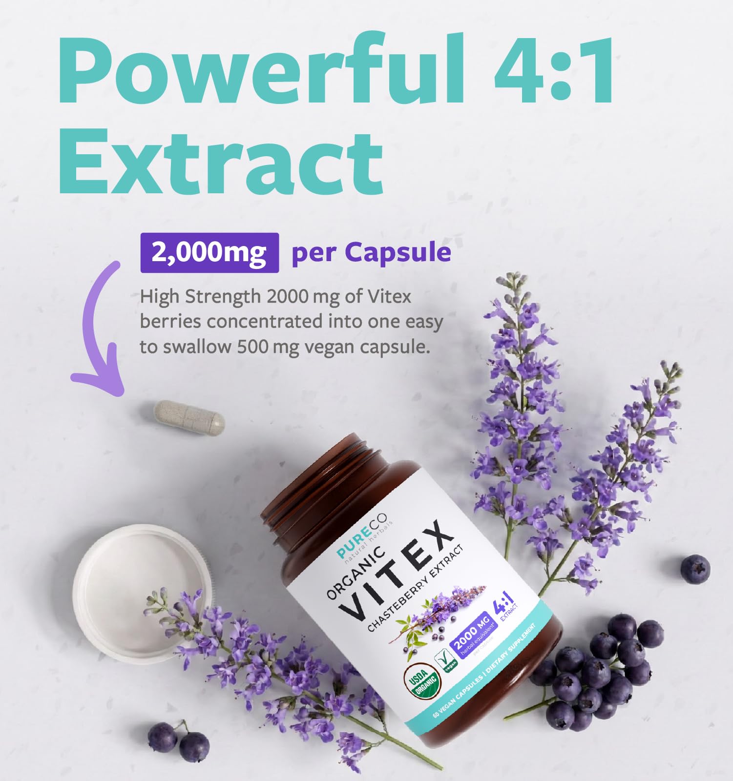 Soutien hormonal féminin contre le syndrome prémenstruel avec Pure Co Vitex