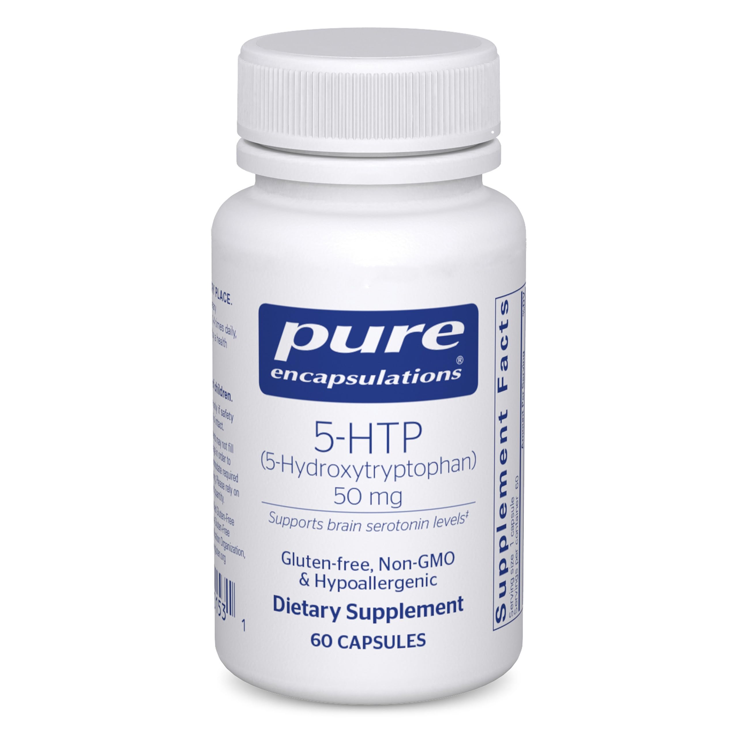 Pure Encapsulations 5-HTP 50 mg : bouteille prête à l’emploi pour le sommeil