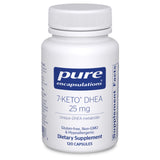 Pure Encapsulations 7-Keto DHEA bouteille; complément pratique pour votre routine quotidienne.