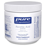 Pure Encapsulations Acide ascorbique poudre flacon prêt à l’emploi pour dosage facile.