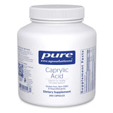 Pure Encapsulations Acide caprylique - bouteille, soutien potentiel à la santé gastro-intestinale.