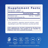Pure Encapsulations Acide pantothénique – Capsules visibles pour soutien métabolique et bien-être.
