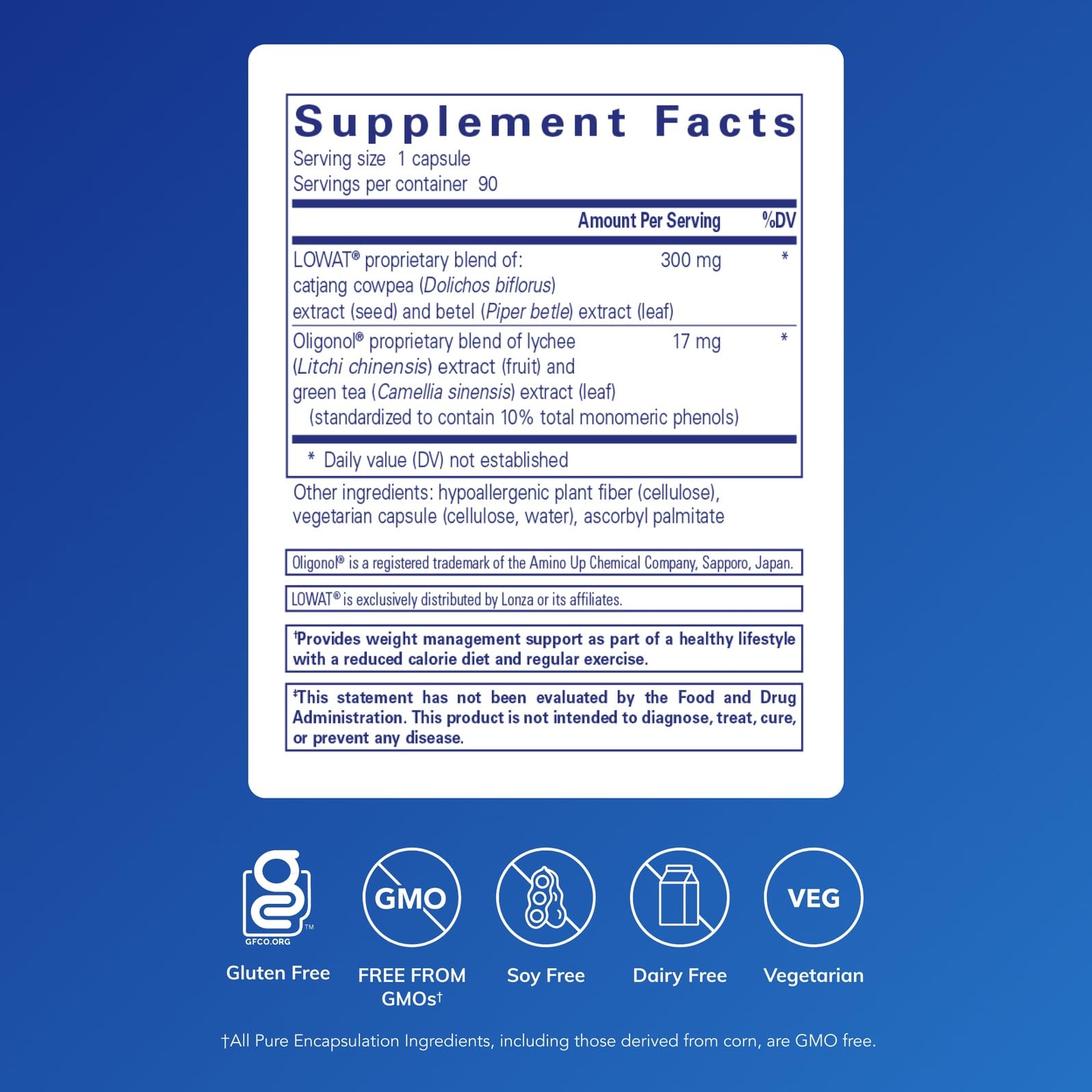 Pure Encapsulations AdipoLean II – ingrédients végétaux et ayurvédiques favorisant un équilibre potentiel.