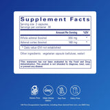 Pure Encapsulations Adrenal Cortex — gélules visibles, soutien potentiel à l'énergie quotidienne.