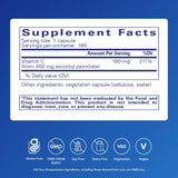 Pure Encapsulations Ascorbyl Palmitate, gélules: usage quotidien et soutien antioxydant.