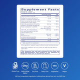 Pure Encapsulations B6 Complex: étiquette claire avec informations sur les vitamines B.