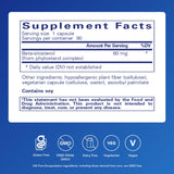 Etiquette Pure Encapsulations Beta-Sitosterol, ingrédients végétaux vegan et clarté visuelle.