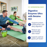 Pure Encapsulations Digestives Ultra contient Betaine HCl pour favoriser le milieu gastrique.