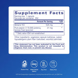 Étiquette du produit Pure Encapsulations Betaine HCl Pepsin, informations claires